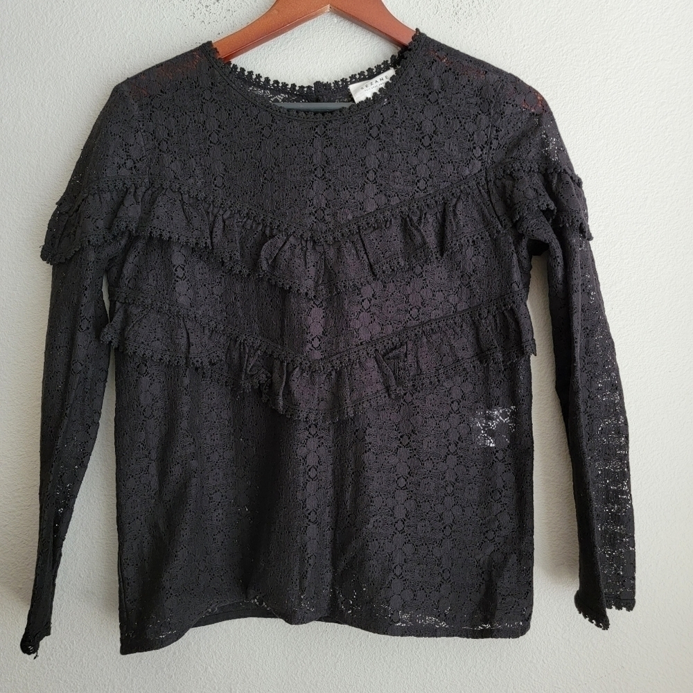 Sezane Ninon Top in Black size 38 - Picture 5 of 9